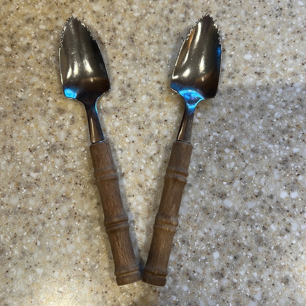 Vintage grapefruit spoons set of 2